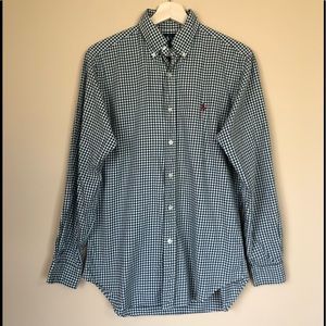 Ralph Lauren Classic Fit Plaid Striped Shirt Sz S